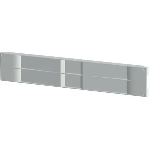 Echt Frontplatte, Kunststoff, (B x H) 426.72 x 88.1 mm, 2 HE, lichtgrau, 87927-992, Packung mit 10 Stück