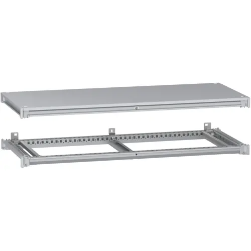 Unterer und oberer Rahmen, inkl. Dach, (H x B x T) 110 x 1200 x 500 mm, NSYSFNC125 Zertifiziert