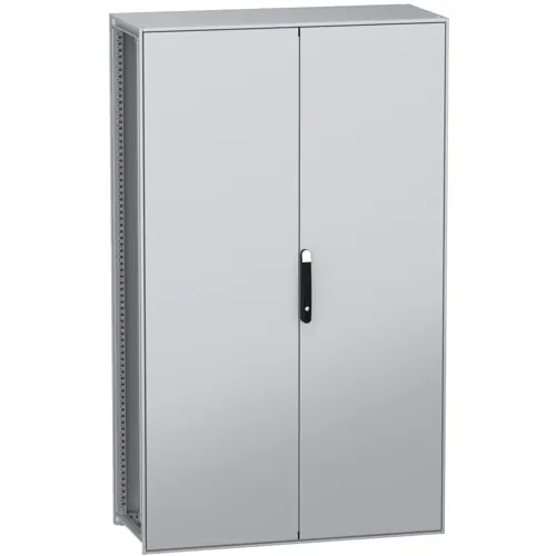 Begrenztes Angebot Standgehäuse, mit Volltür und Montageplatte, (H x B x T) 2000 x 1200 x 500 mm, NSYSFN2012502DP