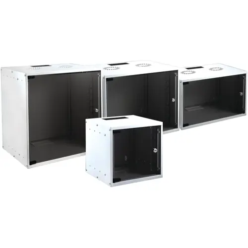 Wandschrank, 6 HE, (H x B x T) 304 x 535 x 450 mm, IP20, Stahl, weiß, WGB-1906WS.45 Highlight