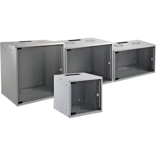 Geprüft Wandschrank, 15 HE, (H x B x T) 707 x 535 x 600 mm, IP20, Stahl, weiß, WGB-1915WS.60