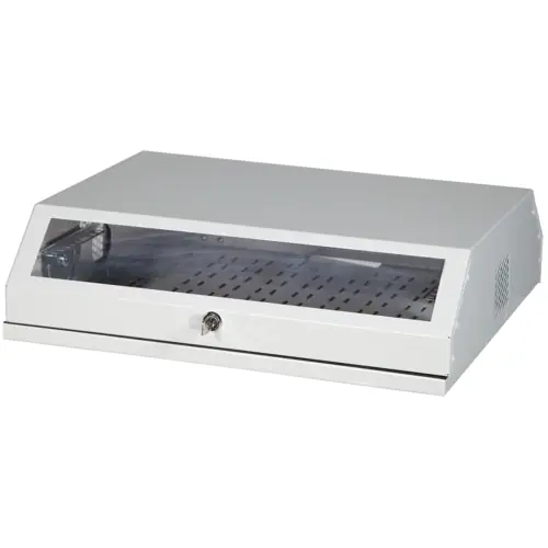 Markenprodukt Wandgehäuse, 8 HE, (H x B x T) 475 x 537 x 146 mm, IP20, Stahl, grau, 691703V