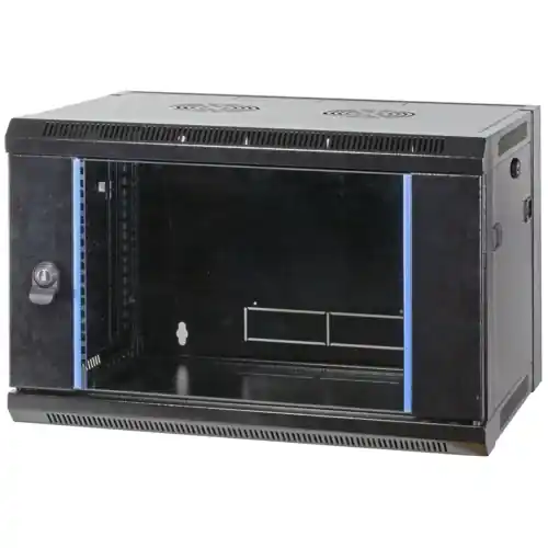 Wandgehäuse, 15 HE, (H x B x T) 770 x 570 x 450 mm, IP20, Stahl, schwarz, 691715FTS.1 Zertifiziert