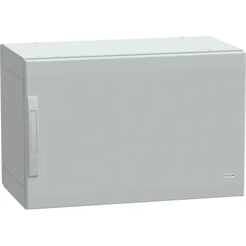 Zertifiziert Schaltschrank, (H x B x T) 500 x 750 x 420 mm, IP65, Polyester, lichtgrau, NSYPLA574G