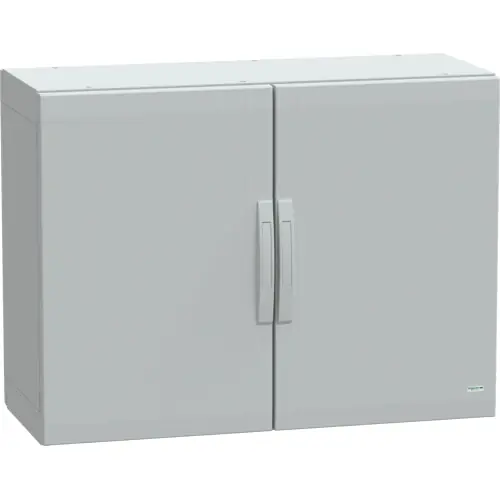 Zertifiziert Schaltschrank, (H x B x T) 750 x 1000 x 420 mm, IP65, Polyester, lichtgrau, NSYPLA7104G