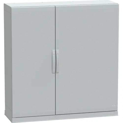 Zertifiziert Schaltschrank, (H x B x T) 1250 x 1250 x 420 mm, IP54, Polyester, lichtgrau, NSYPLAZ12124G