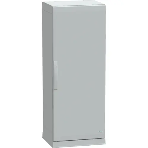Zertifiziert Schaltschrank, (H x B x T) 1250 x 500 x 420 mm, IP54, Polyester, lichtgrau, NSYPLAZ1254G