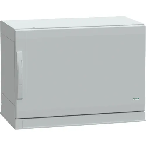 Zertifiziert Schaltschrank, (H x B x T) 500 x 750 x 420 mm, IP54, Polyester, lichtgrau, NSYPLAZ574G