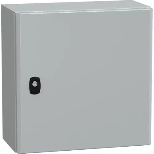 Zertifiziert Wandschrank, (H x B x T) 400 x 400 x 200 mm, IP66, Stahl, lichtgrau, NSYS3D4420P