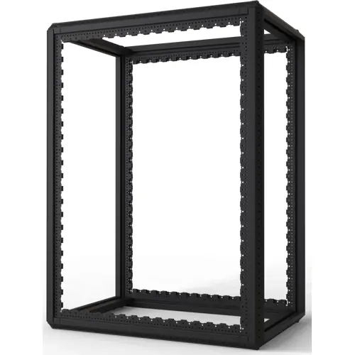 Sichere Zahlung Schrankgestell, 24 HE, (H x B x T) 1200 x 600 x 900 mm, Stahl, schwarzgrau, 20630-067