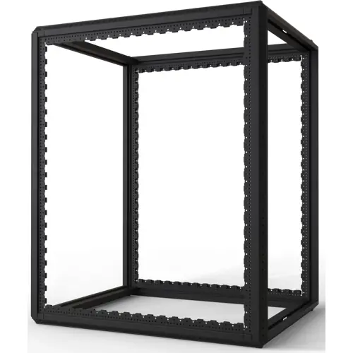 Direktkauf Schrankgestell, 24 HE, (H x B x T) 1200 x 800 x 1000 mm, Stahl, schwarzgrau, 20630-074