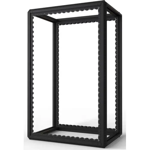 Direktkauf Schrankgestell, 29 HE, (H x B x T) 1400 x 600 x 900 mm, Stahl, schwarzgrau, 20630-077