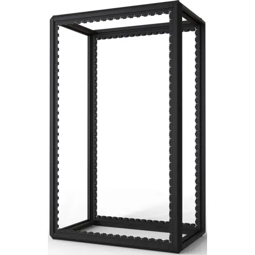 Direktkauf Schrankgestell, 33 HE, (H x B x T) 1600 x 600 x 1000 mm, Stahl, schwarzgrau, 20630-086