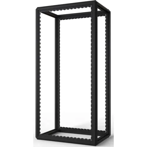 Super-Preis Schrankgestell, 38 HE, (H x B x T) 1800 x 600 x 900 mm, Stahl, schwarzgrau, 20630-093