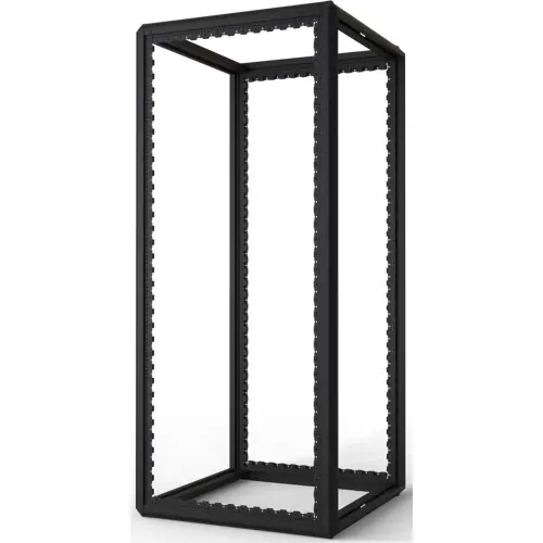 Bestpreis Schrankgestell, 38 HE, (H x B x T) 1800 x 800 x 800 mm, Stahl, schwarzgrau, 20630-096