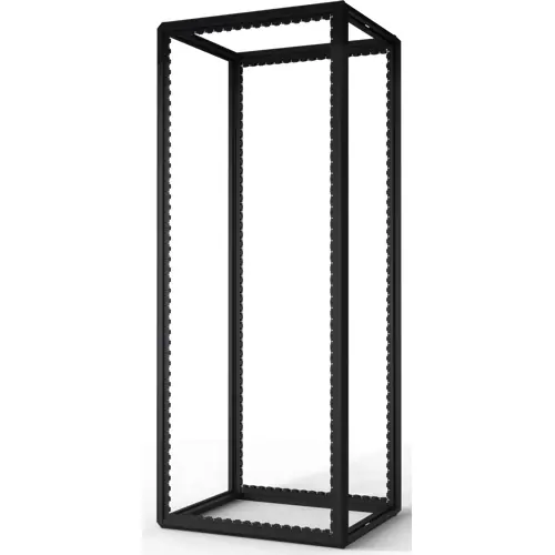 Ausverkauf Schrankgestell, 52 HE, (H x B x T) 2450 x 800 x 1000 mm, Stahl, schwarzgrau, 20630-126