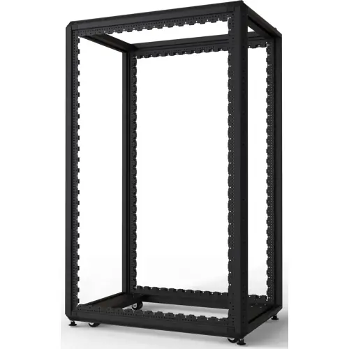 Sonderangebot Schrankgestell, 29 HE, mobil, (H x B x T) 1400 x 600 x 900 mm, Stahl, schwarzgrau, 20630-205