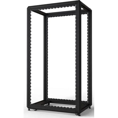 Bestseller Schrankgestell, 33 HE, mobil, (H x B x T) 1600 x 600 x 900 mm, Stahl, schwarzgrau, 20630-213