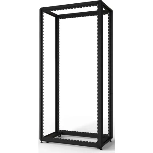 Wochenendangebot Schrankgestell, 47 HE, mobil, (H x B x T) 2200 x 600 x 1100 mm, Stahl, schwarzgrau, 20630-243