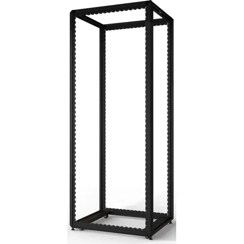 Solange Der Vorrat Reicht Schrankgestell, 52 HE, mobil, (H x B x T) 2450 x 800 x 1000 mm, Stahl, schwarzgrau, 20630-254