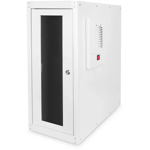 Daten-/Netzwerkschrank, mit Filterlüfter und Nivellierfüßen, (H x B x T) 670 x 300 x 600 mm, IP54, Stahl, lichtgrau, DN-CC 9002 Rabatt