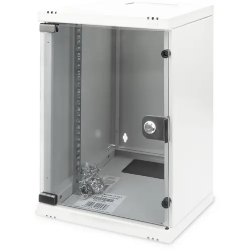 Wandgehäuse, 9 HE, (H x B x T) 464 x 312 x 300 mm, IP20, Stahlblech, lichtgrau, DN-10-09U Aktuell