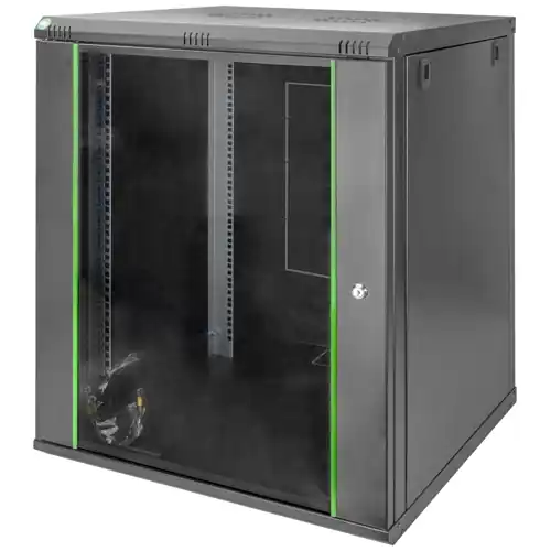 Günstig Wandgehäuse, 16 HE, (H x B x T) 789 x 600 x 600 mm, IP20, Stahlblech, schwarz, DN-19 16U-6/6-EC-SW