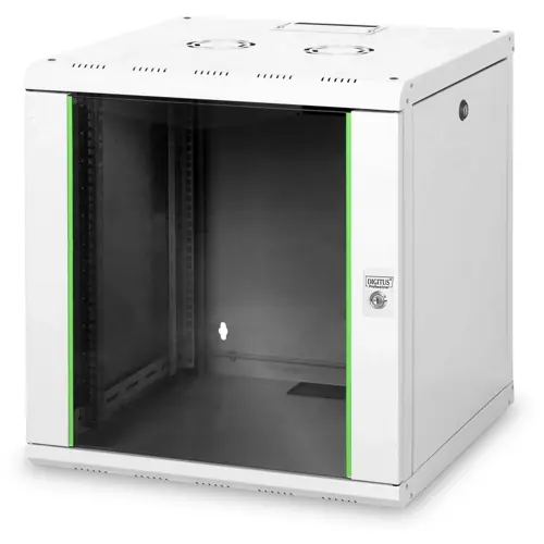 Wandgehäuse, 12 HE, (H x B x T) 643 x 600 x 600 mm, IP20, Stahlblech, lichtgrau, DN-19 12U-6/6 Aktuell