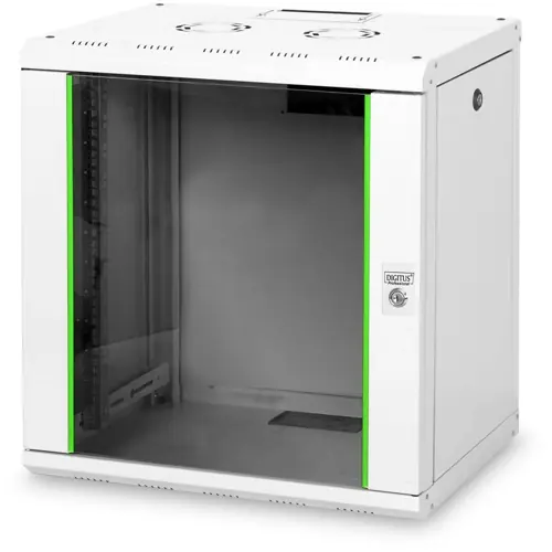 Wandgehäuse, 12 HE, (H x B x T) 643 x 600 x 450 mm, IP20, Stahlblech, lichtgrau, DN-19 12-U Sonderangebot