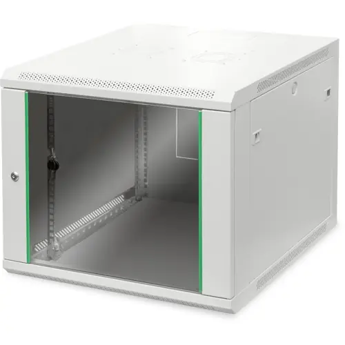 Wandschrank, 9 HE, (H x B x T) 505 x 600 x 600 mm, IP20, Stahlblech, lichtgrau, DN-19 09U-6/6-EC Jetzt Bestellen
