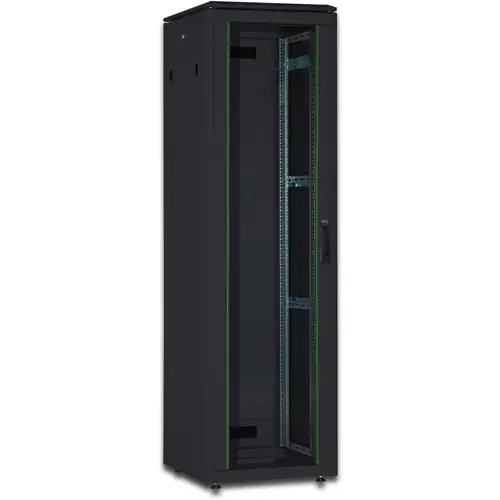 Top-Angebot Serverschrank, 32 HE, (H x B x T) 1609 x 600 x 600 mm, IP20, Stahlblech, schwarz, DN-19 32U-6/6-B-1