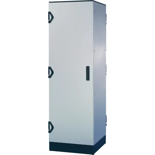 Sonderangebot Seismischer Schrank, 42 HE, (H x B x T) 2100 x 600 x 600 mm, IP20, Stahl, lichtgrau/schwarzgrau, 10130-023