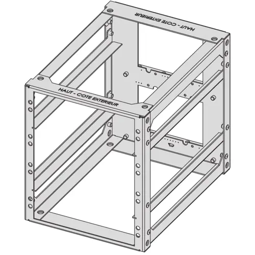Bordregal, 6 HE, (H x B x T) 290 x 252.65 x 341.8 mm, Stahl, 10170-013 Begrenztes Angebot