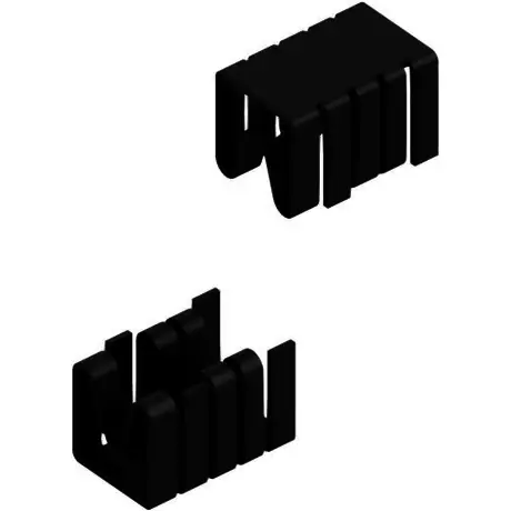 Aufsteckkühlkörper, (L x B x H) 19.05 x 14.5 x 12.7 mm, 21 K/W, Schwarz eloxiert, 10006497 Jetzt Kaufen