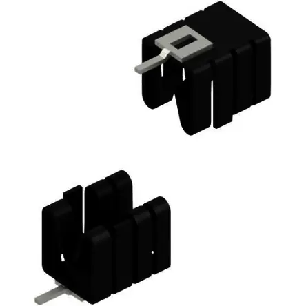 Abverkauf Aufsteckkühlkörper, (L x B x H) 24.77 x 14.5 x 13.51 mm, 26 K/W, Schwarz eloxiert, 10006508