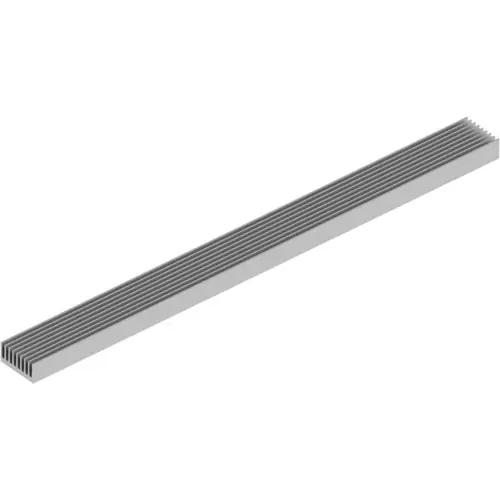Abverkauf Strangkühlkörper, (L x B x H) 1000 x 84 x 40 mm, 2.8 bis 0.9 K/W, Aluminium natur, 10020435