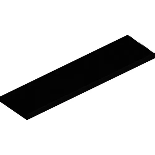 Zertifiziert Strangkühlkörper, (L x B x H) 1000 x 250 x 40 mm, 0.82 bis 0.35 K/W, Schwarz eloxiert, 10021142