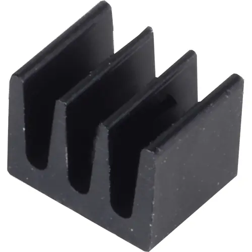 Aktuell IC-Kühlkörper, (L x B x H) 17 x 6.3 x 4.8 mm, 51 K/W, Schwarz eloxiert, 10037137
