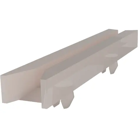 Abverkauf Leiterplattenführung, für Leiterplatten 1,6 mm, PA, natur, 075.56.140