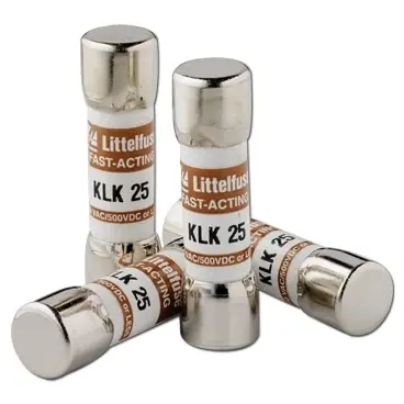 Abverkauf Feinsicherung 10 x 38 mm, 2 A, F, 500 V (DC), 600 V (AC), 100 kA Ausschaltvermögen, 0KLK002.T