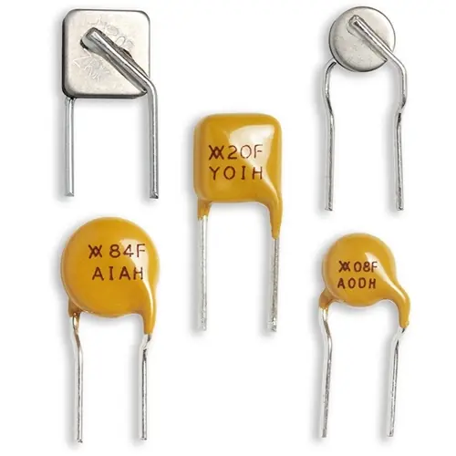 Abverkauf PTC-Sicherung, rückstellbar, radial, 60 V (DC), 3 A, 240 mA (Trip), 120 mA (Hold), RF0668-000