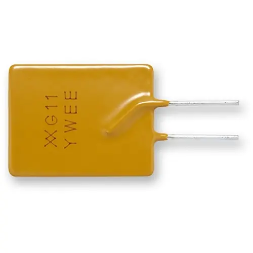 Zertifiziert PTC-Sicherung, rückstellbar, radial, 16 V (DC), 100 A, 18.7 A (Trip), 11 A (Hold), RF3262-000