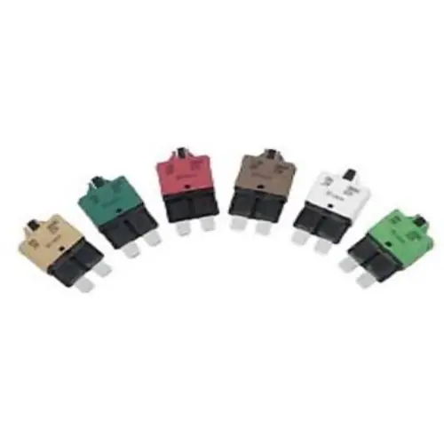 KFZ-Sicherungsautomat, 30 A, 28 V, grün, (L x B x H) 20.5 x 6.2 x 35.7 mm, 340033-MANUAL RESET Kostenloser Versand