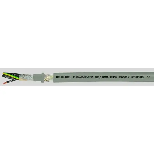 Top-Seller PUR Steuerleitung PURö-JZ-HF-YCP 25 x 1,5 mm², AWG 16, geschirmt, grau, 22463