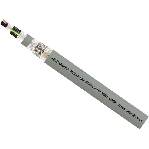 Top-Seller PUR Steuerleitung MULTIFLEX 512-C-PUR 2 x 1,5 mm², AWG 16, geschirmt, grau, 22604