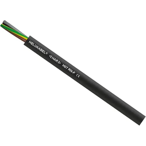 Aktuell Gummi Anschlusskabel H07RN-F 3 G 2,5 mm², AWG 14, ungeschirmt, schwarz, 37029