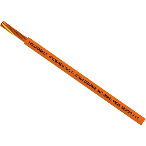 Top-Seller PVC Steuerleitung JZ-500-ORANGE 5 G 1,0 mm², AWG 18, ungeschirmt, orange, 10542