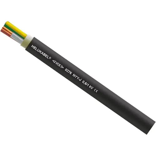 Abverkauf PVC Erdleitung NYY-J 1 x 16 mm², AWG 6, ungeschirmt, schwarz, 32004