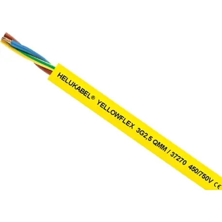 Aktuell Gummi Anschlusskabel YELLOWFLEX 4 G 2,5 mm², AWG 14, ungeschirmt, gelb, 37271