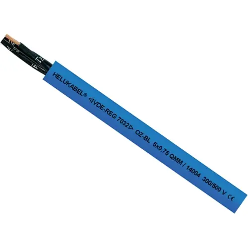 Top-Seller PVC Steuerleitung OZ-BL 7 x 0,75 mm², AWG 19, ungeschirmt, blau, 14075